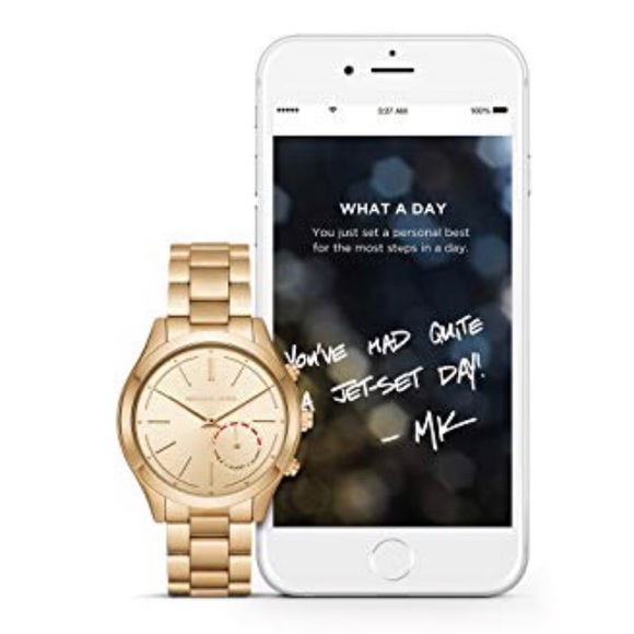 Michael Kors Accessories - New Michael Kors gold tone hybrid smartwatch
